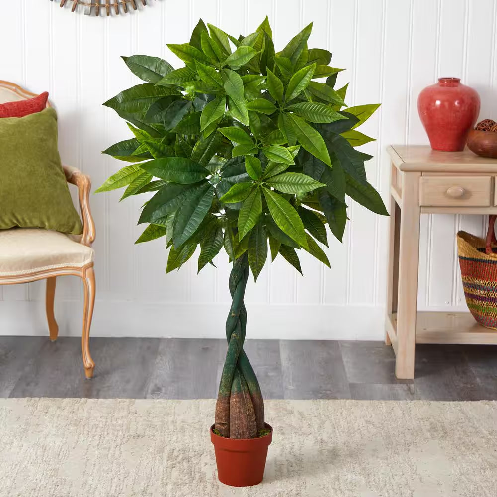 4-Foot Realistic Artificial Money Plant