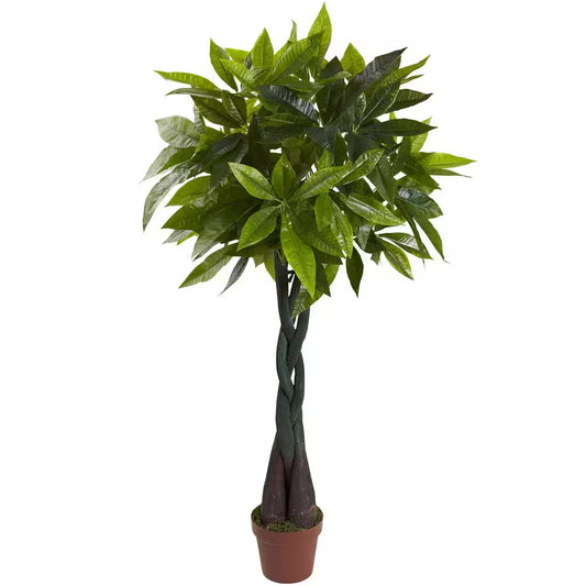 4-Foot Realistic Artificial Money Plant