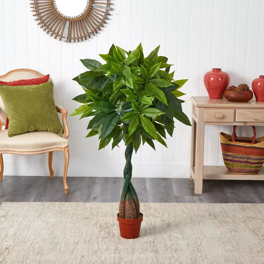 4-Foot Realistic Artificial Money Plant