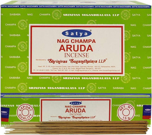 Aruda Incense Sticks with Holder Bundle - Satya Incense Collection